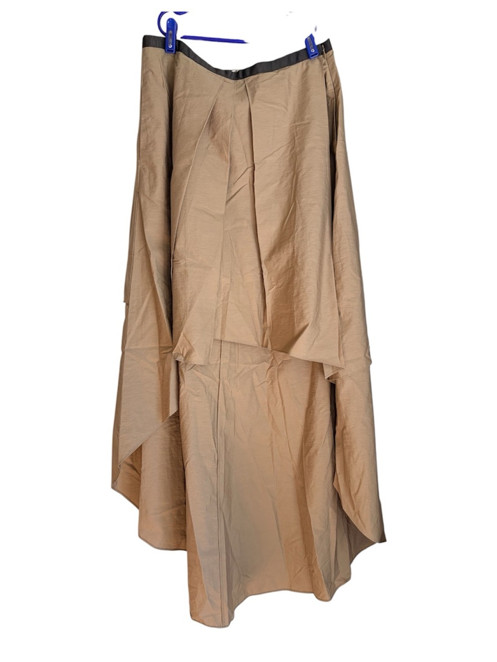 BRUNELLO CUCINELLI Taupe High Low Maxi Skirt Size US 8 NWOT